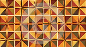 Ornate geometric petals grid, abstract vector seamless pattern background photo