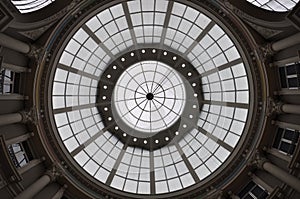 Ornate glass dome roof