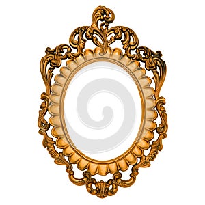 Ornate gold frame