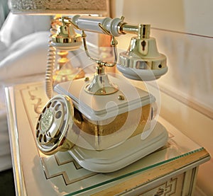 Ornate Gold telephone retro style