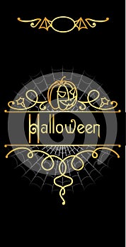 Ornate halloween flayer photo