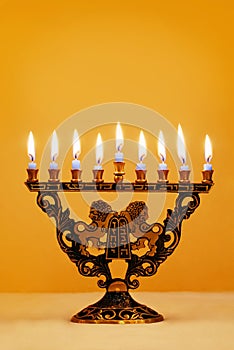 Ornate Hanukkah Menorah