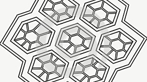 Ornate Hexagonal Geometric Design Pattern Vector Generative AI