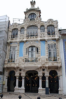Ornate iconic building housing the Art Nouveau Museum, Aveiro, Portugal photo