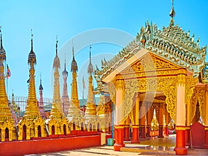 Ornate Image House of Kakku complex, Myanmar