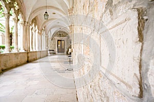 Ornate Interior of The Dominican Monastery in Dubrovnik