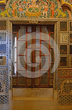 Ornate Interior, Meherangarh Fort, Jodhpur, Rajasthan, India