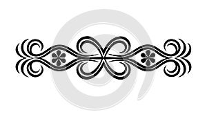 Ornate Interlocking Border, elegant and versatile decorative element. vector design Generative AI