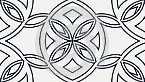 Ornate Interlocking Square Pattern, vector design Generative AI