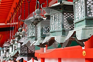 Ornate lanterns at Kasuga Grand Shrine