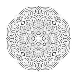 Ornate Opulence Mandala Coloring Book Page for kdp Book Interior