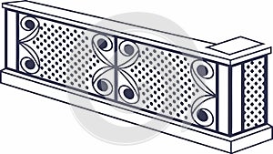 Ornate Panel with Geometric Patterns & Circular Motifs, vector design Generative AI