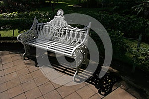 Ornate Park Bench