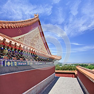 Ornate pavilion at Summer Palace, Beijing, China