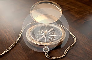 Ornate Pocket Compass