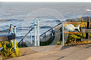 Ornate Railings on the Promenade at Seaham, County Durham