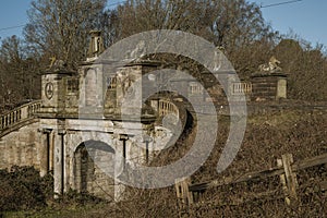 Ornate railway bridge on the UK west coast mainline