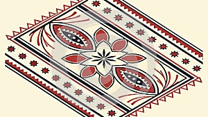 Ornate Rectangular Border Vector Design, Decorative Frame Element, vector design Generative AI