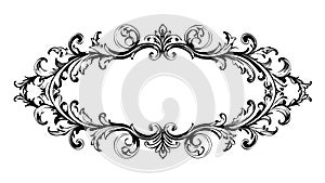 Ornate Rectangular Frame, Classic Border Design Element, vector design Generative AI