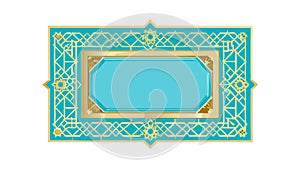 Ornate Rectangular Frame, Elegant Border Design, vector design Generative AI