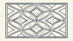 Ornate Repeating Pattern, Seamless Geometric Design Vector, vector design Generative AI