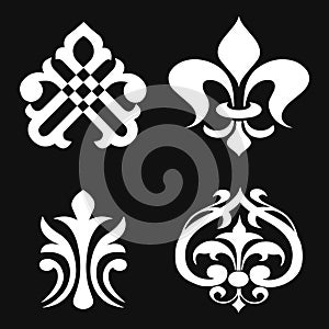 Ornate scroll and decorative design elements