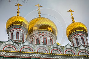 Ornate Shipka Memorial orthodox Church in the Balkans, Bulgaria