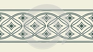 Ornate Square Grid Pattern, Elegant Abstract Background, vector design Generative AI