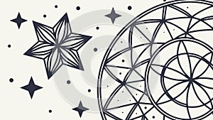 Ornate Star with Geometric Pattern Vector Element, vector design Generative AI