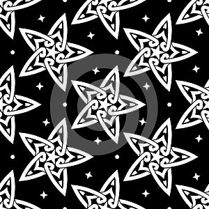Ornate stars on black background.