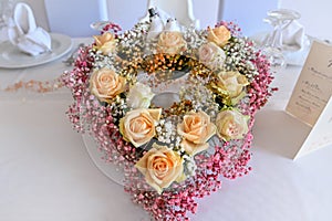 Ornate table for the maried