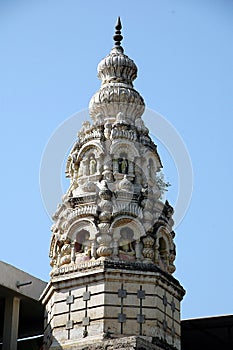 Ornate temple spire