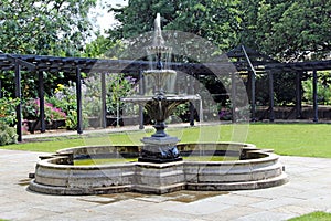 ornate tiered fountain