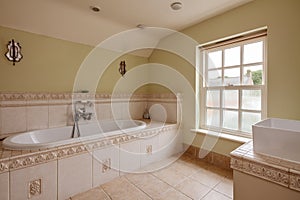 Ornate tiled bathroom