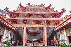 The ornate traditional temple architecture of Fujian