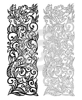 Ornate vector floral pattern