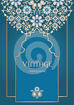 Ornate vintage background