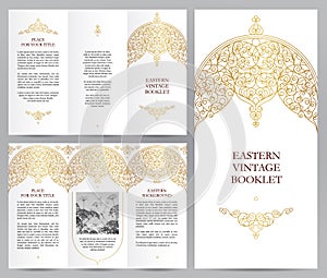 Ornate vintage booklet in Eastern style.