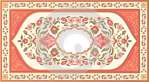 Ornate vintage floral background