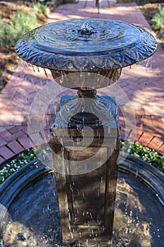 Ornate water fountain, closeup