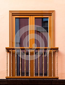 Ornate window of an old building