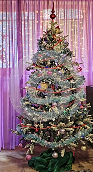 Ornated Christmas tree