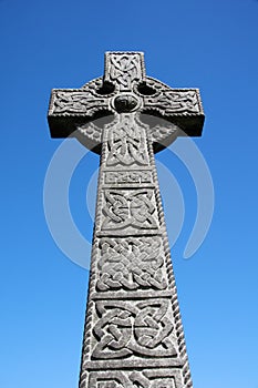 Ornately Carved Stone Celtic Cross