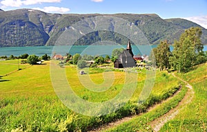 Ornes village on fjords