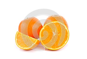 ornges on white background