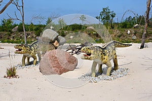 Ornithosuchus. Model of dinosaur.