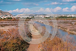 Oroklini lake area in the dry season