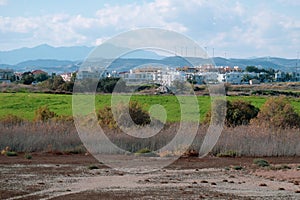 Oroklini lake area in the dry season