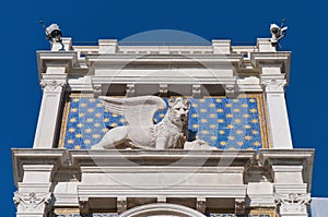 Orologio Tower located at Venice, Italy photo