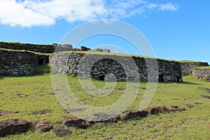 Orongo, Rapa Nui Ceremonial Village. Chile